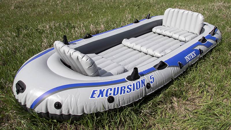 INTEX Excursion 5 Inflatable Rafting/Fishing Dinghy Boat Set - Parts