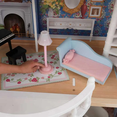 KidKraft Magnolia Mansion Dollhouse for 18 Inch Dolls w/ 13 Furniture Pieces