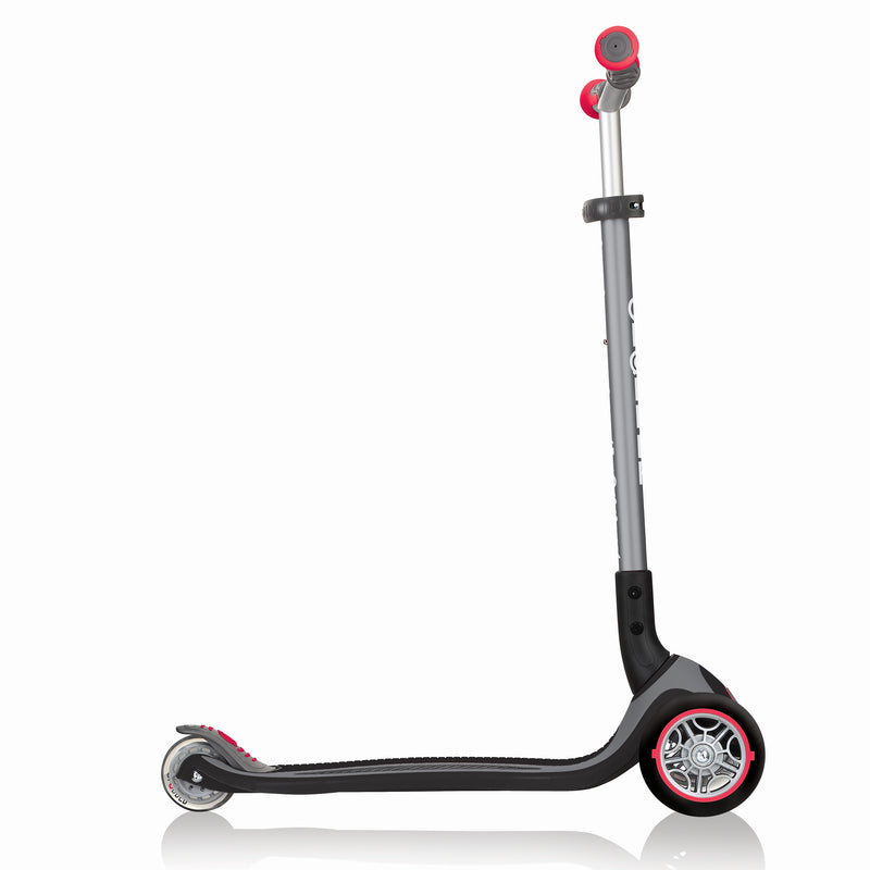 Globber Master 3-Wheel Scooter for Kids Aged 4 and Up, Silver & Red (Used)
