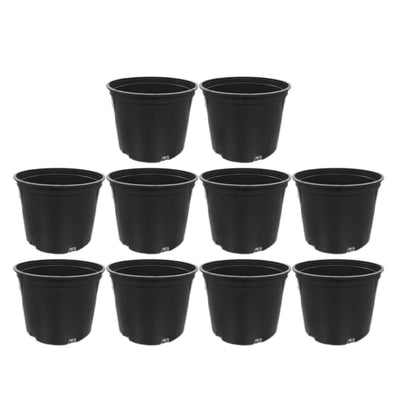 Hydrofarm 3 Gallon Premium Poly-Tainer Nursery Garden Planter Pots, (10 Pack)