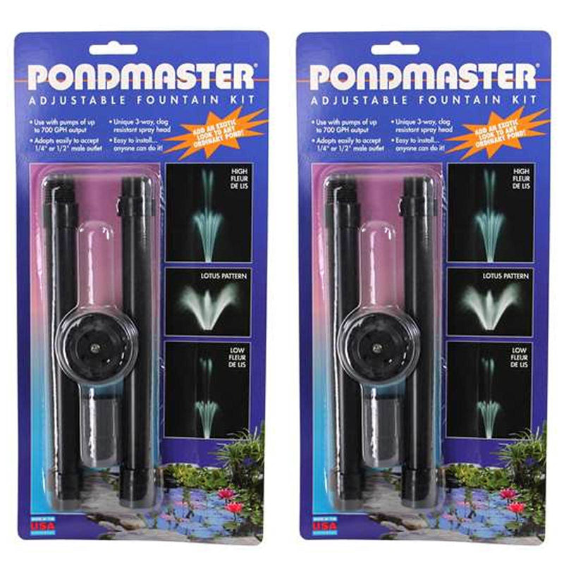 (2) Pondmaster Multi-Tier Adjustable Water Pattern Pond Fountain Heads | 02077
