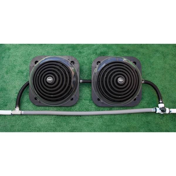 2) GAME SolarPRO XD1 AquaQuik Pool Solar Heater Heating Coil with Bypass Kit