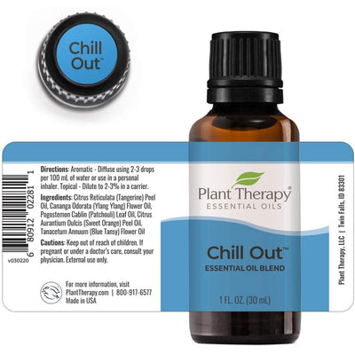 Plant Therapy Aromatherapy Diffusible Essential Oil, 1 Oz, Chill Out (2 Pack)