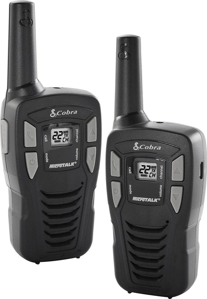 Pair of Cobra CX112 16 Mile 22ch FRS/GMRS Walkie Talkie 2-Way Radios - Open Box - VMInnovations