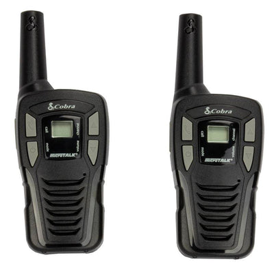 Pair of Cobra CX112 16 Mile 22ch FRS/GMRS Walkie Talkie 2-Way Radios - Open Box