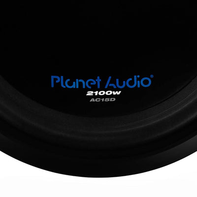 Planet Audio AC15D 15 Inch 2100 Watt Max DVC 4 Ohm Car Audio Power Subwoofer