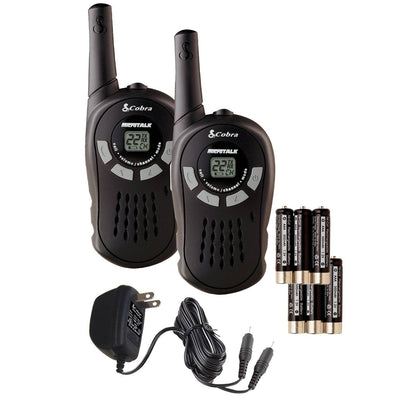 Cobra Micro Talk 16 Mile 2 Way Radios + Charger/Batteries, Certified Refurbished - VMInnovations