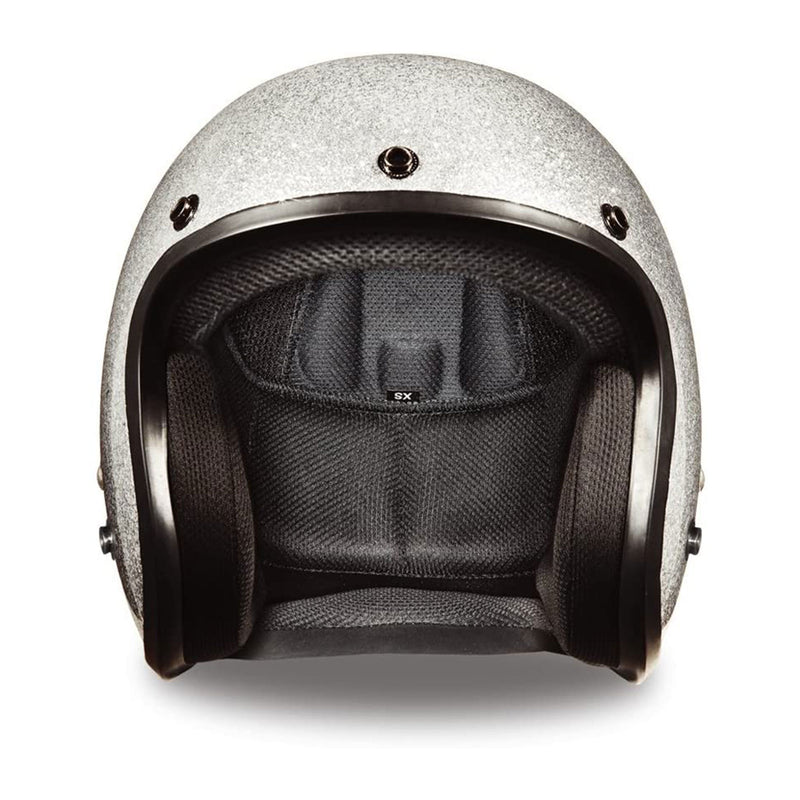 Daytona Cruiser XL Open Face 3/4 Shell DOT Approved Motorcycle Helmet, Silver