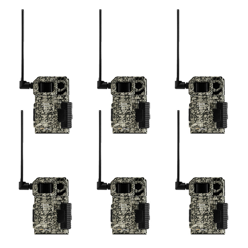 Spypoint Outdoor Cellular LTE Game Trail Camera with 80-Foot Detection (6 Pack)