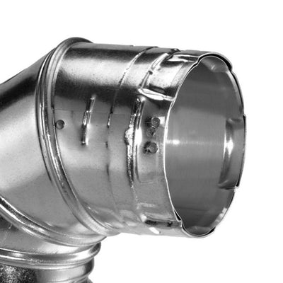 DuraVent Aluminum Adjustable Type B 90 Degree Gas Vent Elbow, 6" (Open Box)