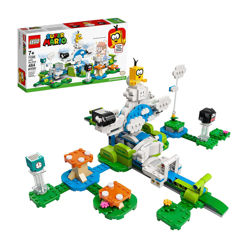 LEGO Super Mario 71389 Lakitu Sky World Expansion 484 Piece Kit w/ 3 Minifigures