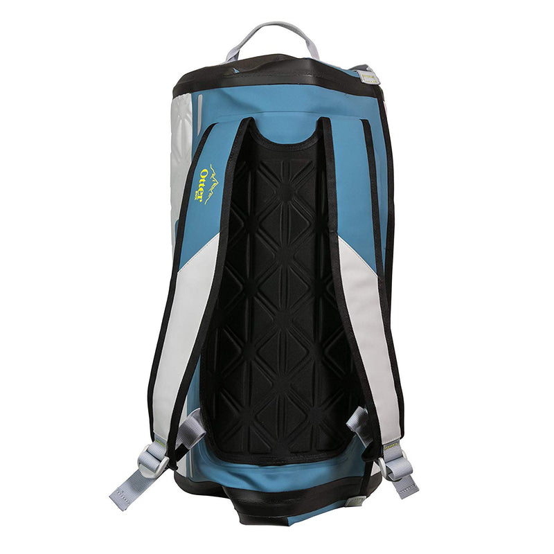 Yampa 70 Liter Dry Duffle Waterproof Backpack Bag, Hazy Harbor Gray and Blue