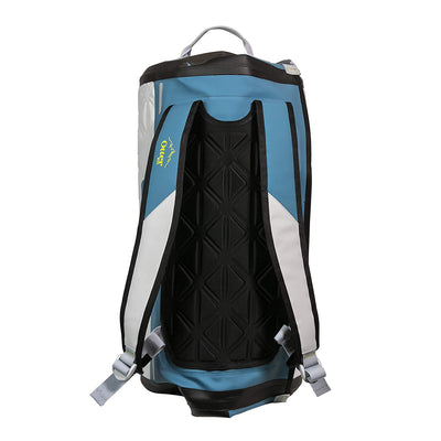 Yampa 35 Liter Dry Duffle Waterproof Backpack Bag, Hazy Harbor Gray and Blue
