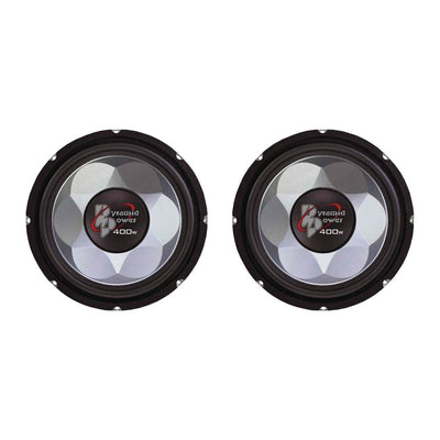 Pyramid 12 Inch Power Series Single 700W Car Audio Subwoofer, 2 Pack | PW1277X - VMInnovations