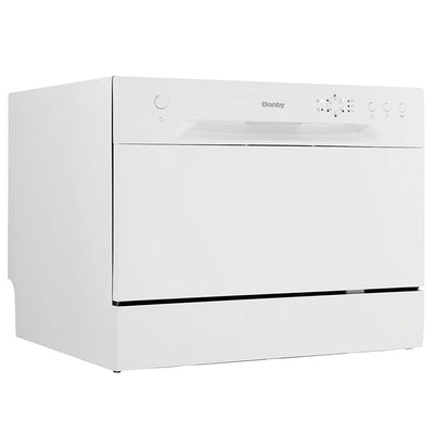 Danby 6 Place Setting Energy Star LED Countertop Dishwasher, White | DDW621WDB