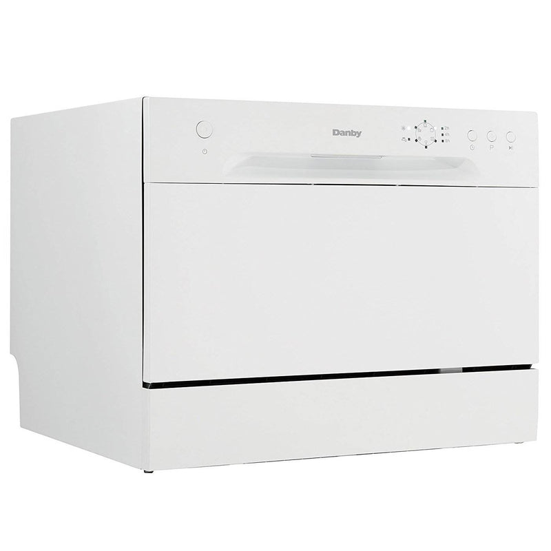 Danby 6 Place Setting Energy Star LED Countertop Dishwasher, White | DDW621WDB