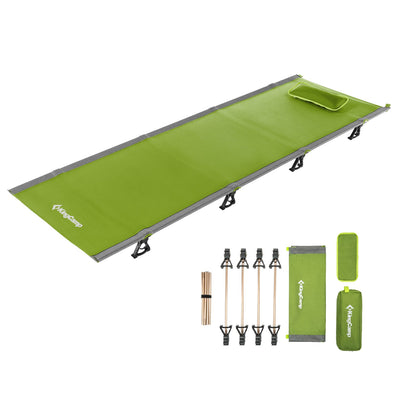 KingCamp Ultralight Compact Folding Camping Tent Cot Bed, 4.9 Pounds, Green - VMInnovations