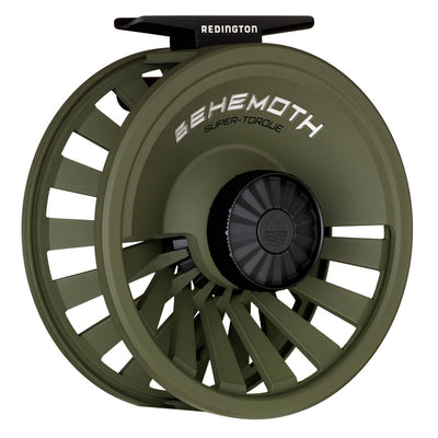 Redington Behemoth 5/6 Spool Heavy-Duty Carbon Fiber Fly Fishing Reel, OD Green