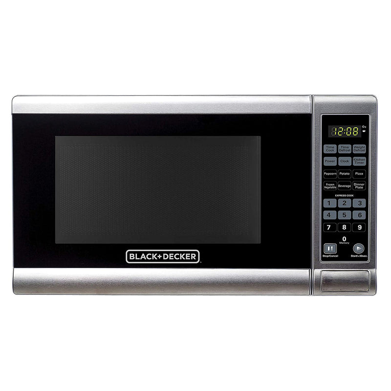 Black+Decker 700W 0.7 Cu Feet Stainless Steel Countertop Microwave Oven (Used)