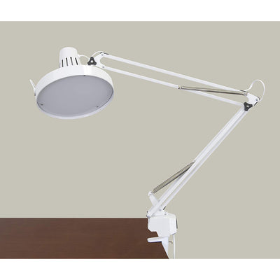 Studio Design 12044 Metal Combo Dual Light LED Studio Drawing Artist Lamp, White