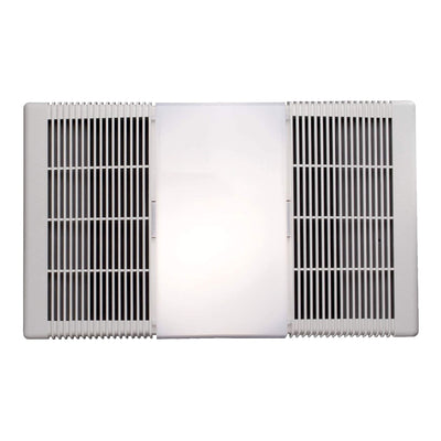 Broan Bathroom Bath Ceiling Exhaust Ventilation Fan Vent Heater and Light, White