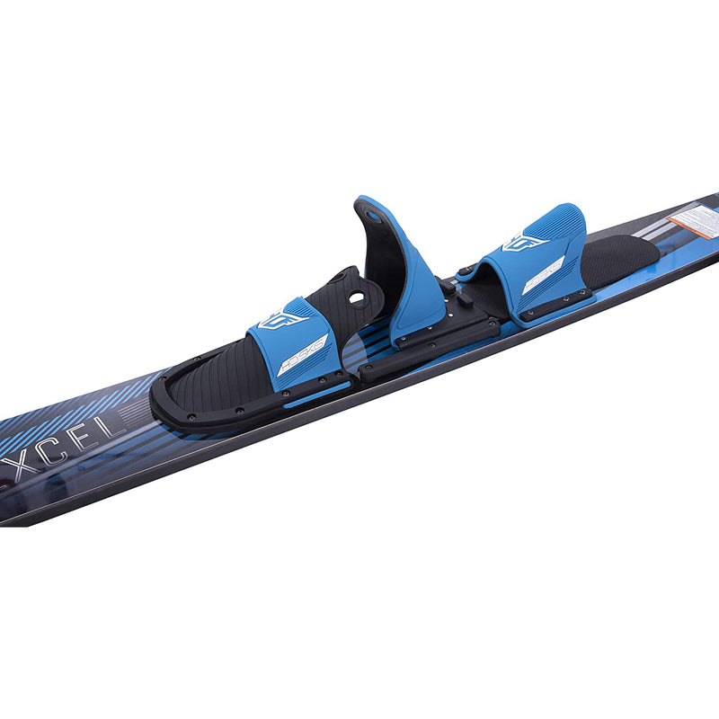 HO Skis Blast 59-Inch Waterskiing Combo Skis w/ Trainer Bindings, One Size, Blue