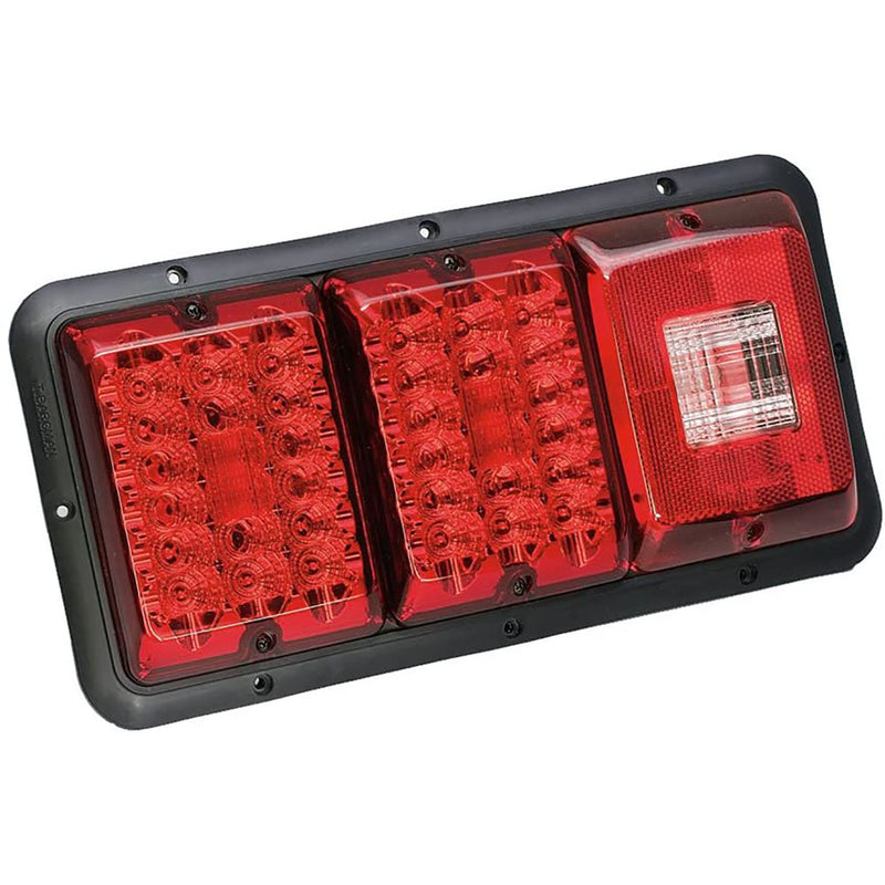 Bargman 48-84-009 LED Recessed Surface Mount Triple Trailer Light RV Taillight