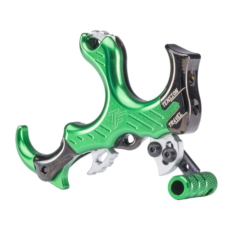 Tru-Fire SYN-G Archery Bow Synapse Hammer Throw Thumb Button Release, Green