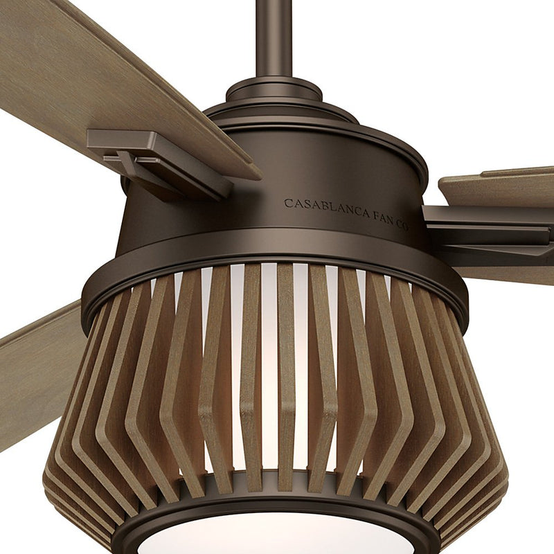 Casablanca Glen Arbor 56 Inch Ceiling Fan with LED Light, Metallic Chocolate