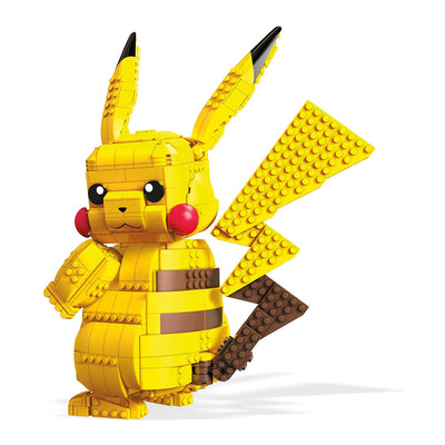 Mega Construx 600 Piece 12 In Pokemon Jumbo Pikachu Building Block Brick Toy Set