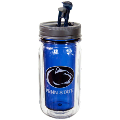 Cool Gear 16 Ounce Penn State Lions Plastic Mason Jar Water Bottle (24 Pack)