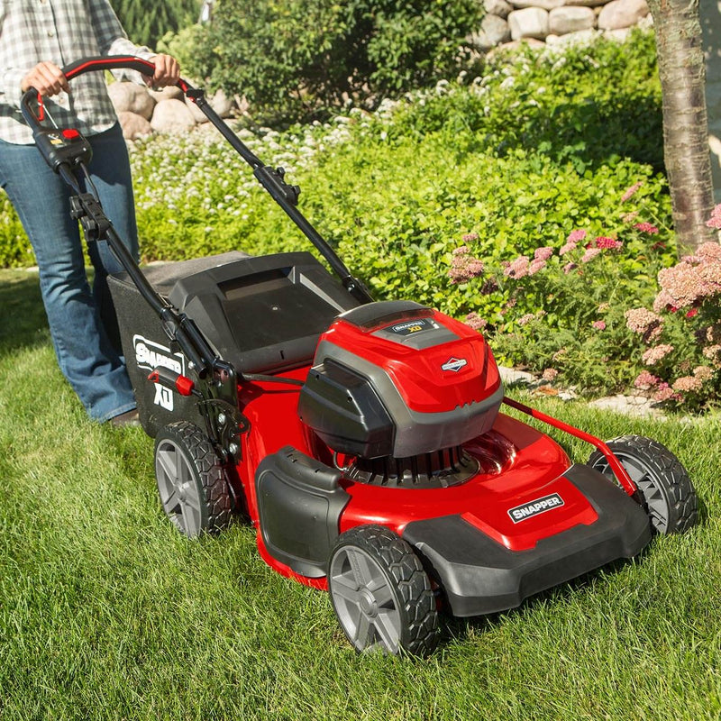 Snapper 1687884 XD 82 Volt 21 Inch Electric Cordless Walk Behind Lawn Mower, Red