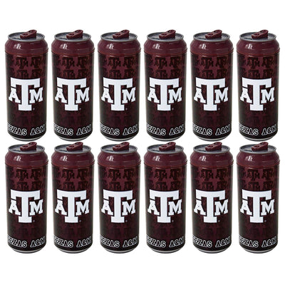 Cool Gear 16 Ounce Texas A&M Aggies College Tailgate Chiller Can (12 Pack) - VMInnovations