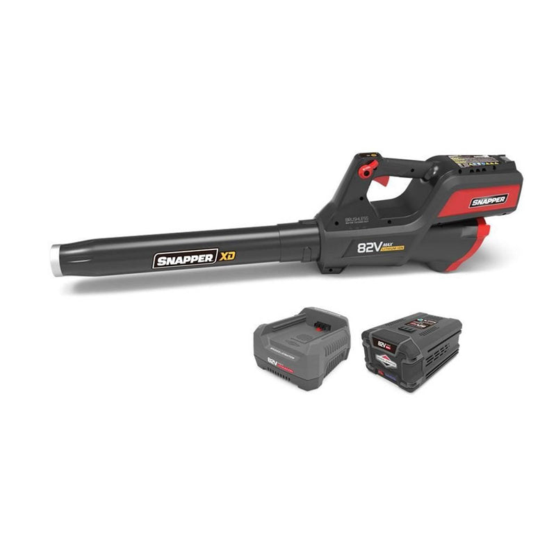 Snapper XD 82 Volt Leaf Blower Kit with 2 Ah Lithium Ion Battery & Rapid Charger