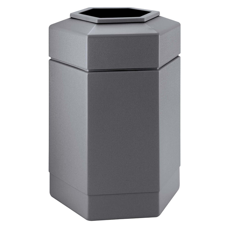 Commercial Zone Open-Top 30 Gal Hexagon Waste Trash Container Bin (Open Box)