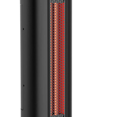 24" 2 Element Quartz Infrared Electric Portable Tower Heater & Fan (Open Box)