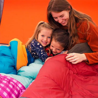 Wenzel Sapling 40 - 50 Degree Fahrenheit Kids Camping Sleeping Bag, Youth (Pink)