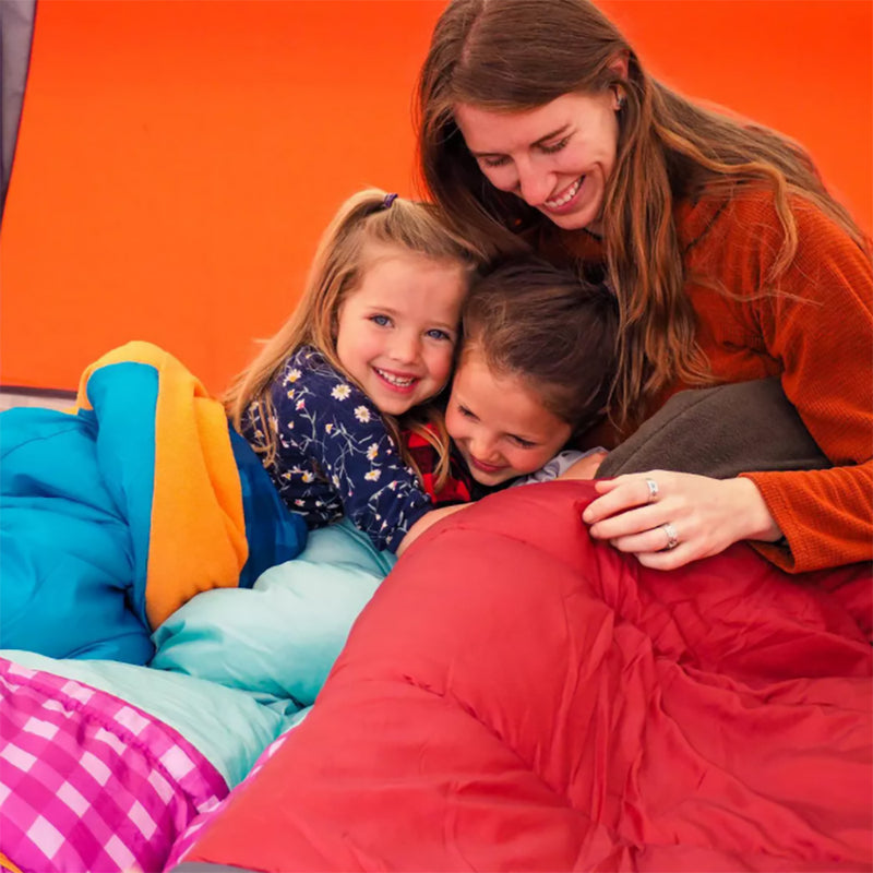 Wenzel Sapling 40 - 50 Degree Fahrenheit Kids Camping Sleeping Bag, Youth (Pink)