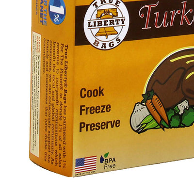 True Liberty Home & Garden Freezer Preservation Turkey Bags, 4 25-Packs | TLBT25