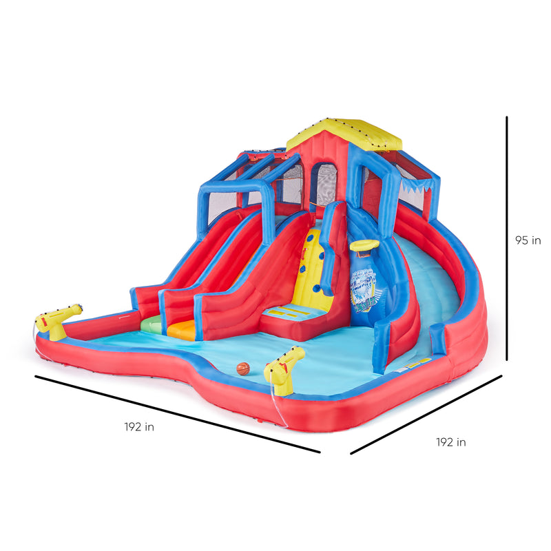 Banzai Hydro Blast Inflatable Play Water Park Slides Water Cannons (For Parts)