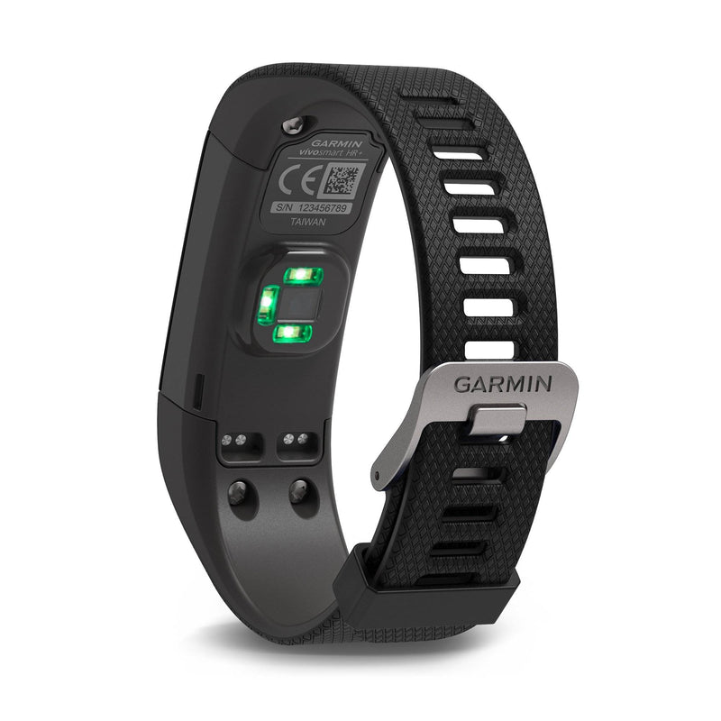 Garmin Vivosmart HR+ Smart Activity Tracker Heart Rate GPS Fitness Watch, Black