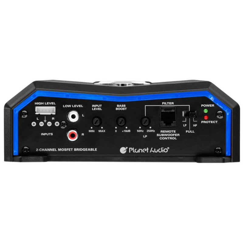 Planet Audio 1200W 2 Channel Full Range Class A/B MOSFET Amplifier | PL1200.2