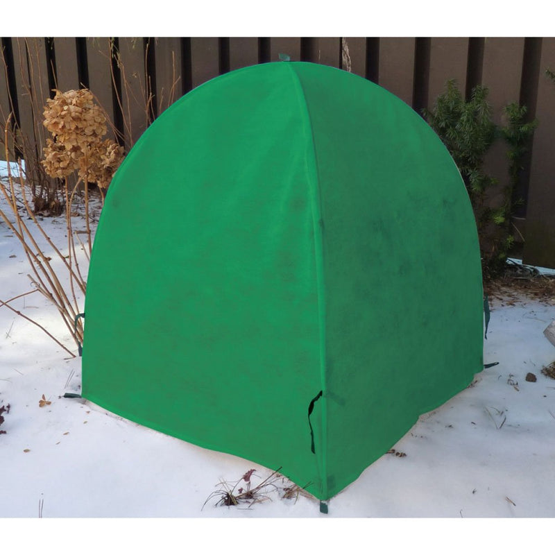 NuVue 28 In All Season Plant Shrub Frost Protection Cover, Garden Green (2 Pack)