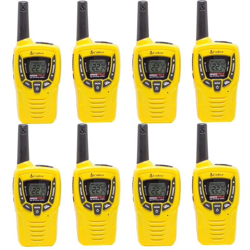 Cobra 23 Mile 22 Channel Walkie Talkie VOX NOAA Receiver Radios CX335 (4 Pairs)