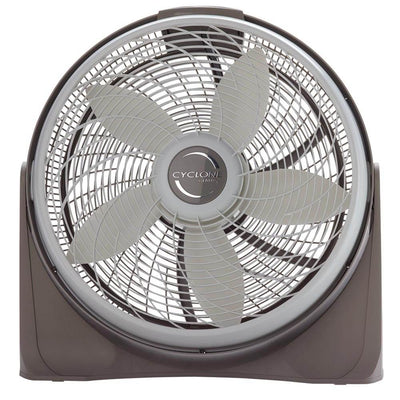 Lasko 20 Inch Cyclone Floor or Wall Mounted Pivoting Fan w/Remote, Gray (4 Pack)