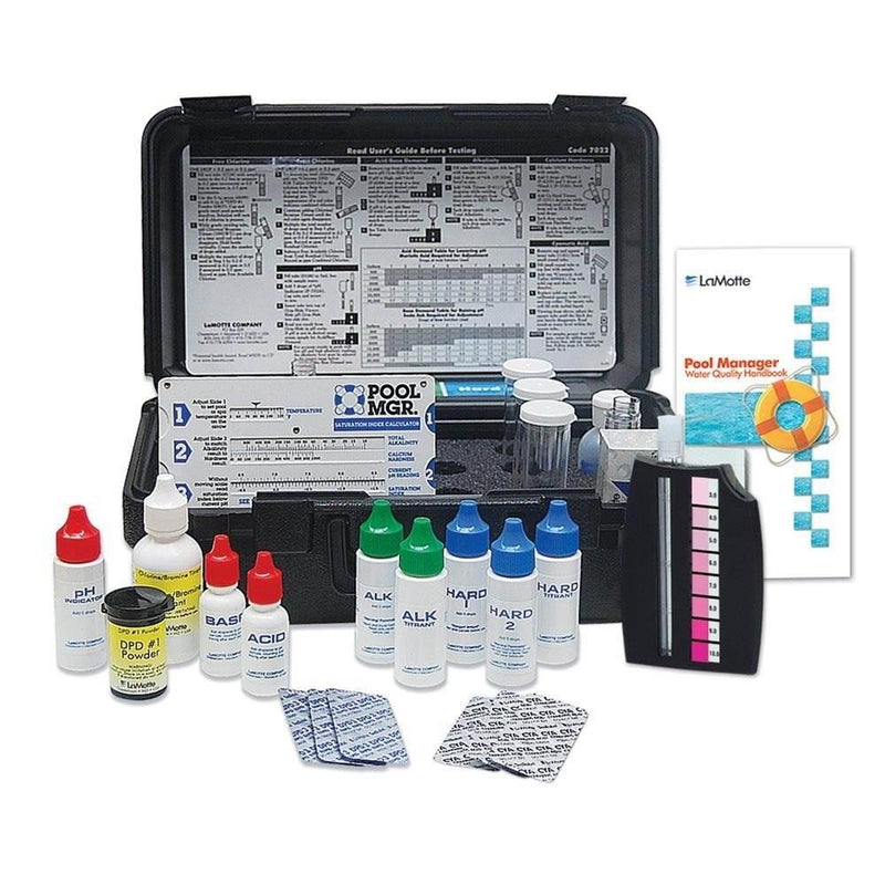 LaMotte 7022 FAS-DPD Commercial 7 Liquid Pool Spa Chemical Water Testing Kit