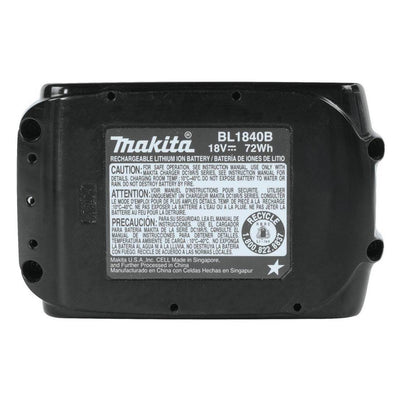 Makita 2.0 Ah Cordless 2-Piece Combo Kit w/ 4, 18-Volt Lithium-Ion Batteries