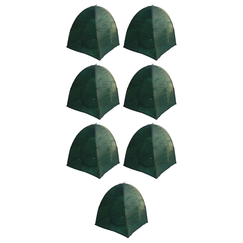 NuVue GEN II 40-Inch Synthetic Framed Winter Shrub Frost Cover, Green (7 Pack)
