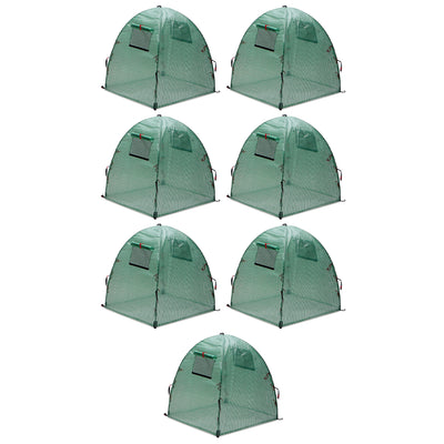 NuVue 24044 Vueshield Greenhouse w/ 4 Stakes and Roll Up Screen Windows (7 Pack)