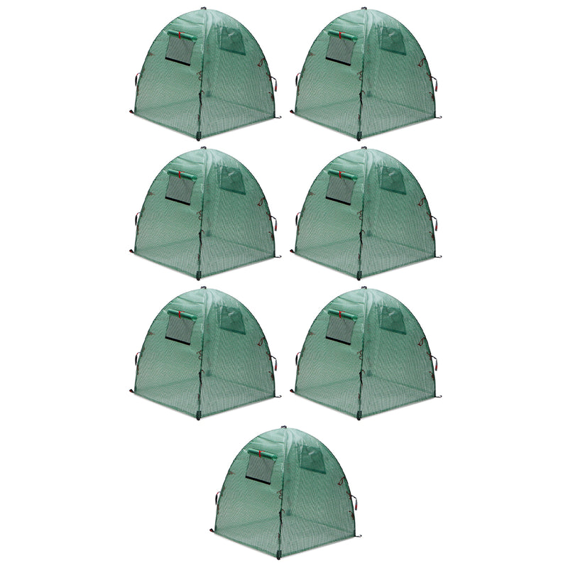 NuVue 24044 Vueshield Greenhouse w/ 4 Stakes and Roll Up Screen Windows (7 Pack)